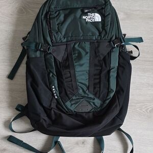 The North Face Men's Forest Green and Black Backpack